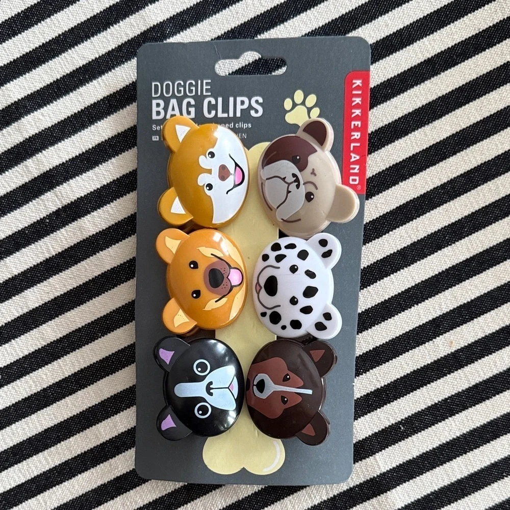 Kikkerland Doggie Bag Clips Set - Multicolor